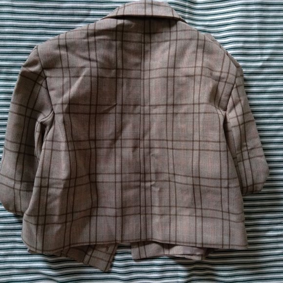 Codibook Mello Brown Plaid Blazer Jacket - Picture 4 of 4